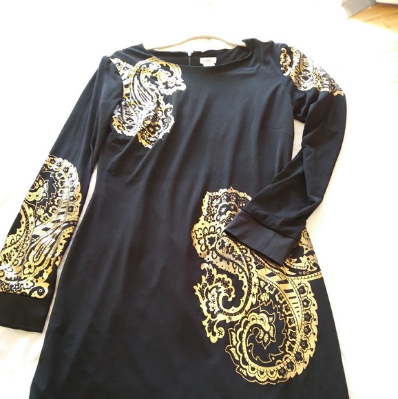 Black and gold Cache dress - Picture 1 of 3